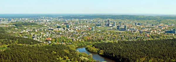 Město město Vilnius Litva letecký pohled — Stock fotografie