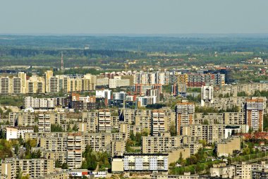 Vilnius Litvanya Hava görünümünü şehir başkenti