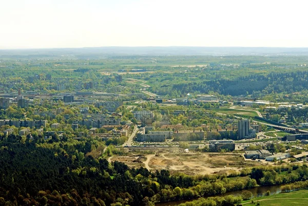 Vilnius staden huvudstad i Litauen Flygfoto — Stockfoto