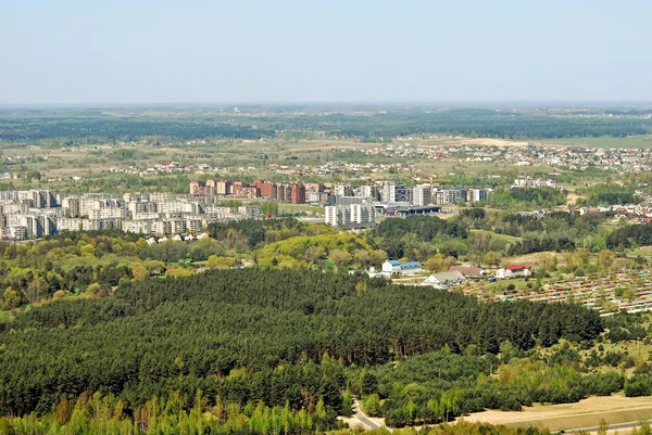 Vilnius stad hoofdstad van Litouwen luchtfoto — Stockfoto