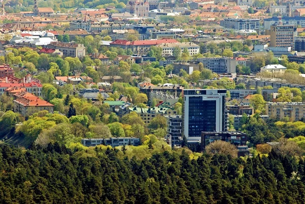 Vilnius staden huvudstad i Litauen Flygfoto — Stockfoto