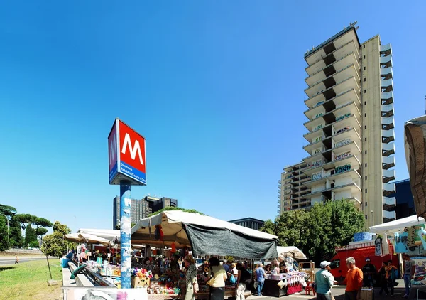 Roma şehir hayatı. Roma şehir yeni bölgesinde görünümü 1 Haziran 2014 ' — Stok fotoğraf