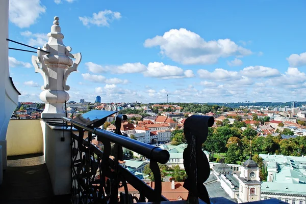 Ville de Vilnius vue aérienne depuis la tour de l'Université de Vilnius — Photo