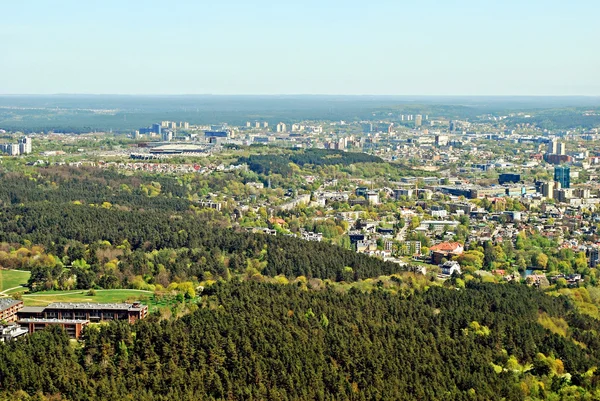 Vilnius city capital of Lithuania aerial view — Stock Photo, Image