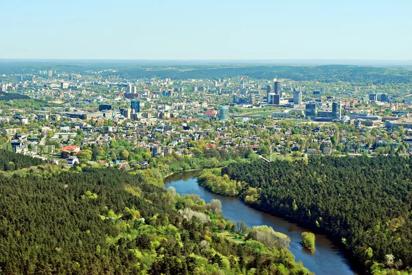 Vilnius ibukota Lithuania pandangan udara — Stok Foto