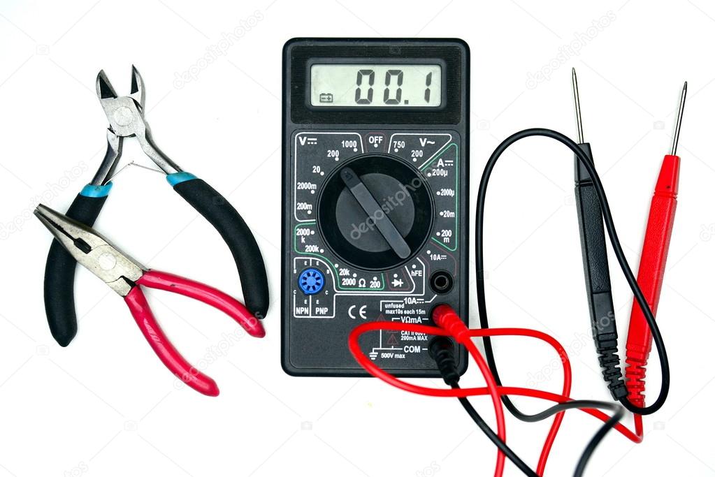 Repair and measurement of the voltage of equipment.