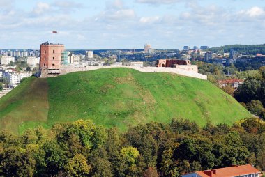 Vilnius Üniversitesi kuleden Vilnius şehir havadan görünümü
