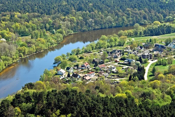 Vilnius stad hoofdstad van Litouwen luchtfoto — Stockfoto