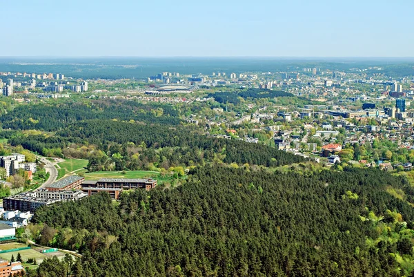 Vilnius city capital of Lithuania aerial view — Stock Photo, Image