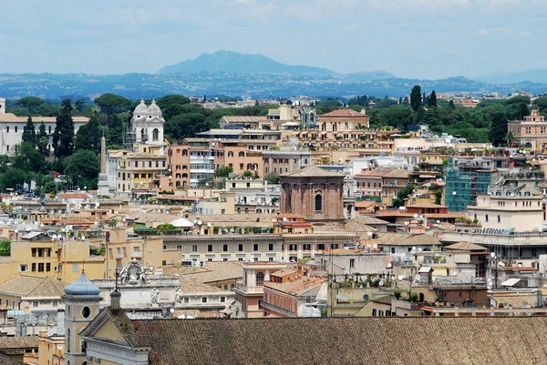 Rome vue aérienne depuis le monument Vittorio Emanuele — Photo