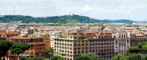 サン アンジェロ城からローマ市空撮 — ストック写真
