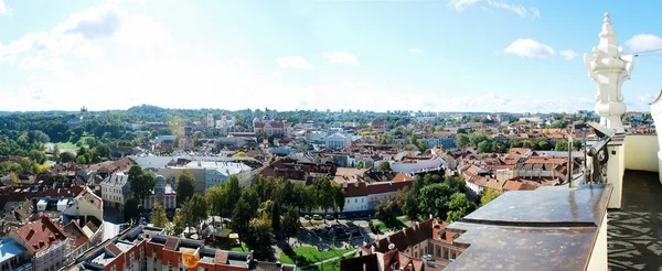 Vilnius city aerial view from Vilnius University tower — Stock Photo, Image