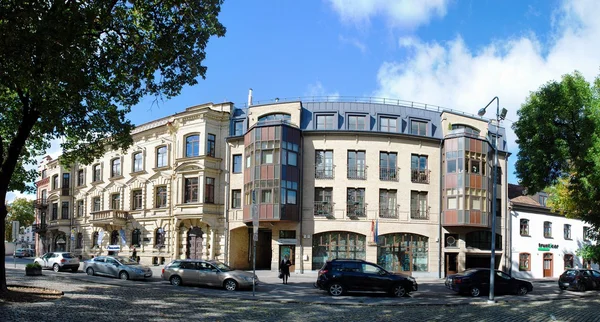 Vilnius gamla bostads hus den 24 September, 2014 — Stockfoto