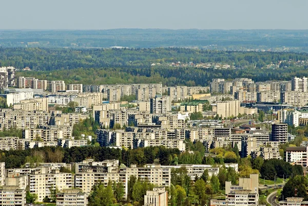 Vilnius capitale de la Lituanie vue aérienne — Photo