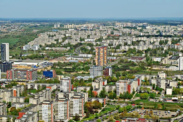 Vilnius city capital of Lithuania aerial view — Stock Photo, Image