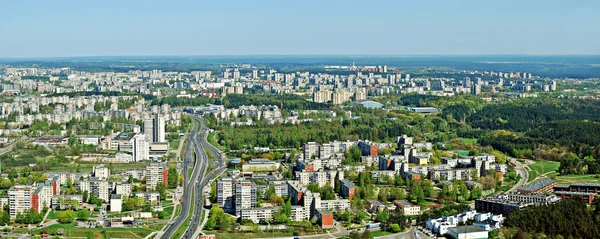 Vilnius capital da Lituânia vista aérea — Fotografia de Stock