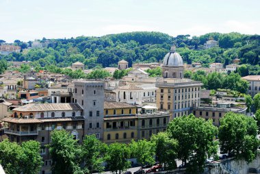 San Angelo Kalesi: Roma şehir havadan görünümü