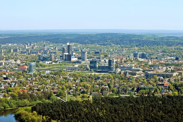 Vilnius Litvanya Hava görünümünü şehir başkenti — Stok fotoğraf