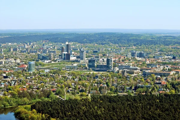 Vilnius city capital of Lithuania aerial view — Stock Photo, Image