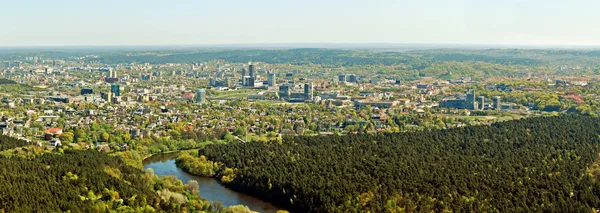 Vilnius by hovedstad i Litauen luftfoto - Stock-foto