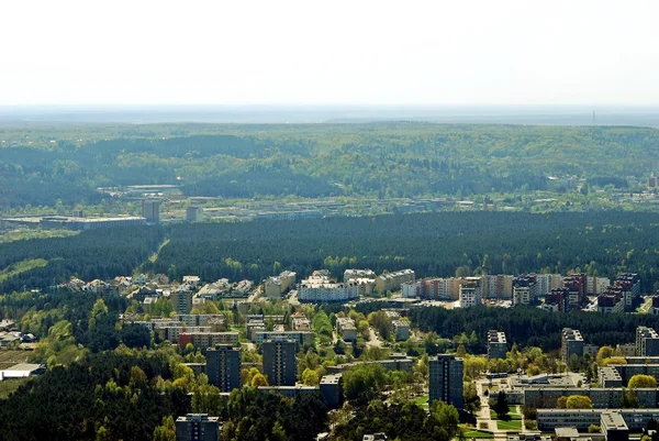 Vilnius capital da Lituânia vista aérea — Fotografia de Stock