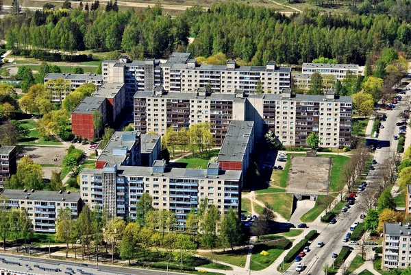 Vilnius city capital of Lithuania aerial view — Stock Photo, Image