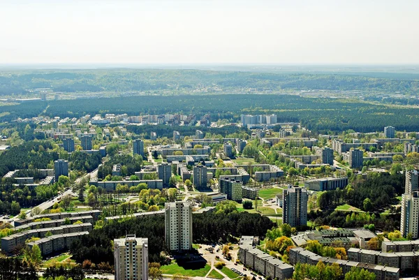 Vilnius capital da Lituânia vista aérea — Fotografia de Stock