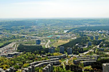 Vilnius Litvanya Hava görünümünü şehir başkenti