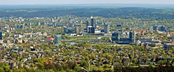 Vilnius city capital of Lithuania aerial view — Stock Photo, Image