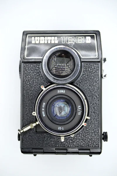 Photocamera Lubitel in private collection on November 23, 2014 — Stock Photo, Image