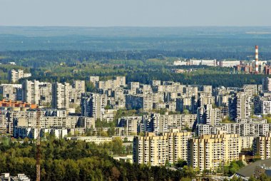 Vilnius Litvanya Hava görünümünü şehir başkenti