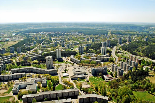 Vilnius city capital of Lithuania aerial view — Stock Photo, Image