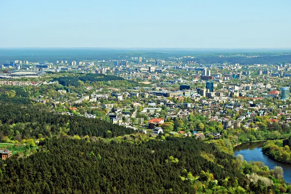 Vilnius capital da Lituânia vista aérea — Fotografia de Stock