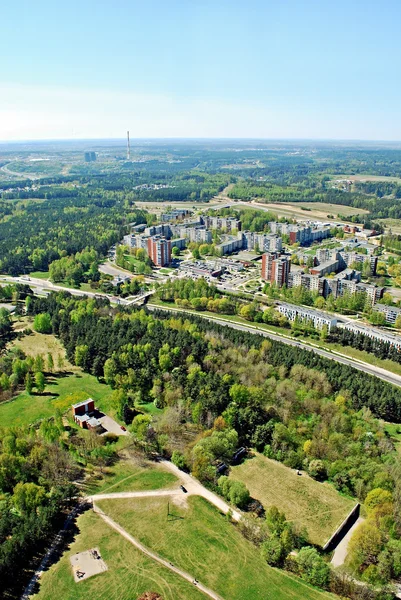 Vilnius city capital of Lithuania aerial view — Stock Photo, Image