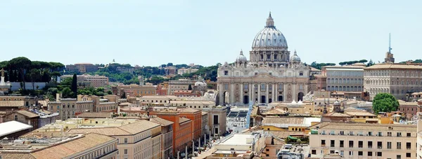 サン アンジェロ城からローマ市空撮 — ストック写真