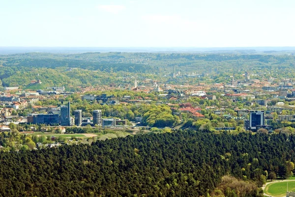 Vilnius capital da Lituânia vista aérea — Fotografia de Stock