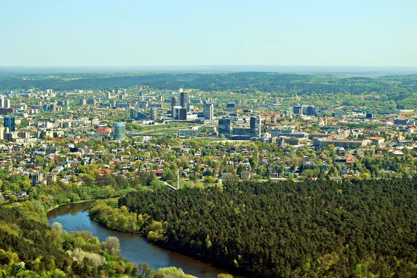Město město Vilnius Litva letecký pohled — Stock fotografie