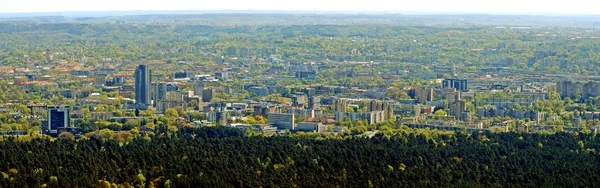 Vilnius capital da Lituânia vista aérea — Fotografia de Stock