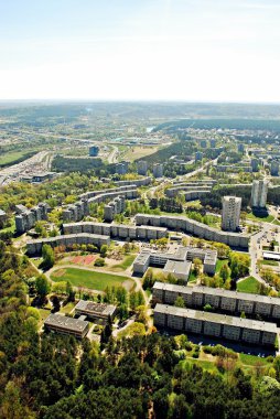 Vilnius Litvanya Hava görünümünü şehir başkenti