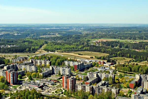 Vilna capital de Lituania vista aérea — Foto de Stock