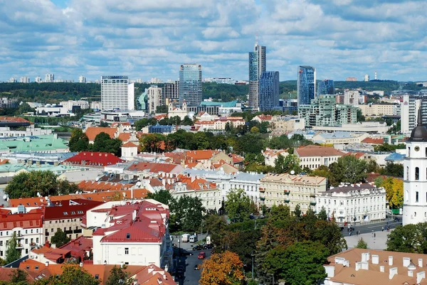 Vilnius Üniversitesi kuleden Vilnius şehir havadan görünümü