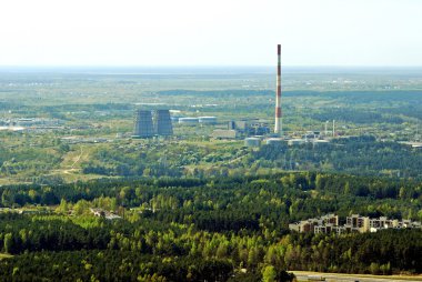 Vilnius Litvanya Hava görünümünü şehir başkenti