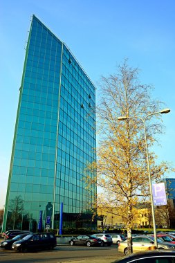 Vilnius şehrin üzerinde 11 Kasım 2014 sonbahar anda ofiste