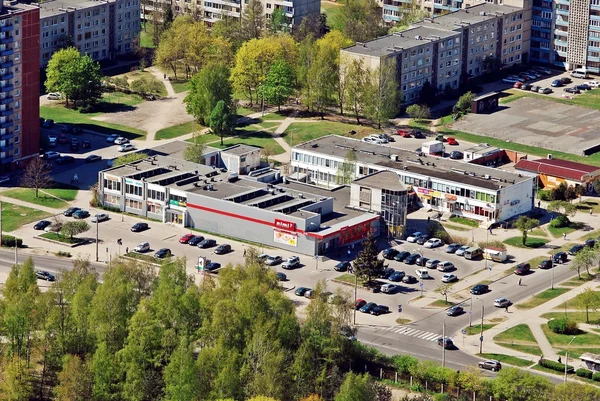 Vilnius capital da Lituânia vista aérea — Fotografia de Stock