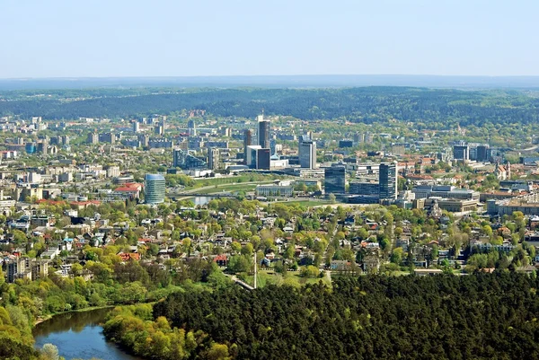 Město město Vilnius Litva letecký pohled — Stock fotografie