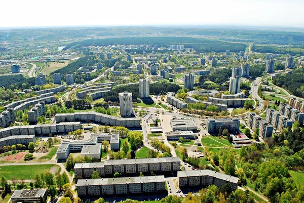 Vilnius capitale de la Lituanie vue aérienne — Photo