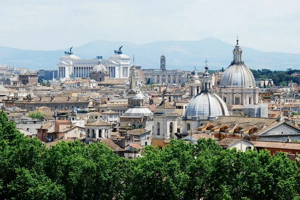 Roma città veduta aerea dal castello di San Angelo — Foto Stock