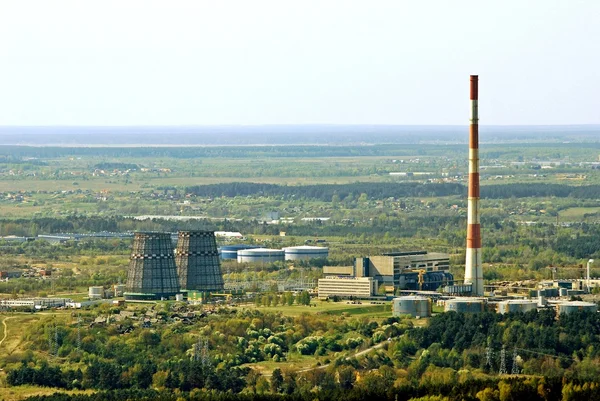 Vilnius capital da Lituânia vista aérea — Fotografia de Stock