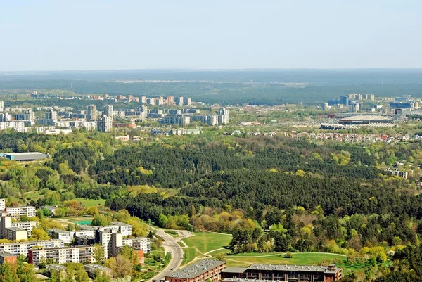 Vilnius city capital of Lithuania aerial view — Stock Photo, Image