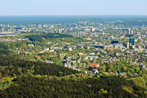 Vilnius stad hoofdstad van Litouwen luchtfoto — Stockfoto